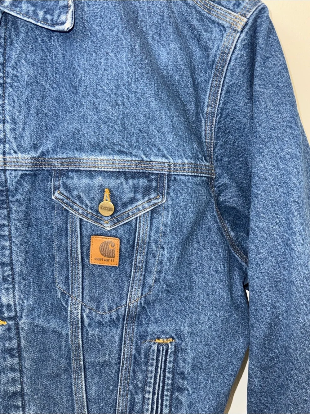 {XXL} Vintage Carhartt XXL Denim Blanket Lined Work Jacket